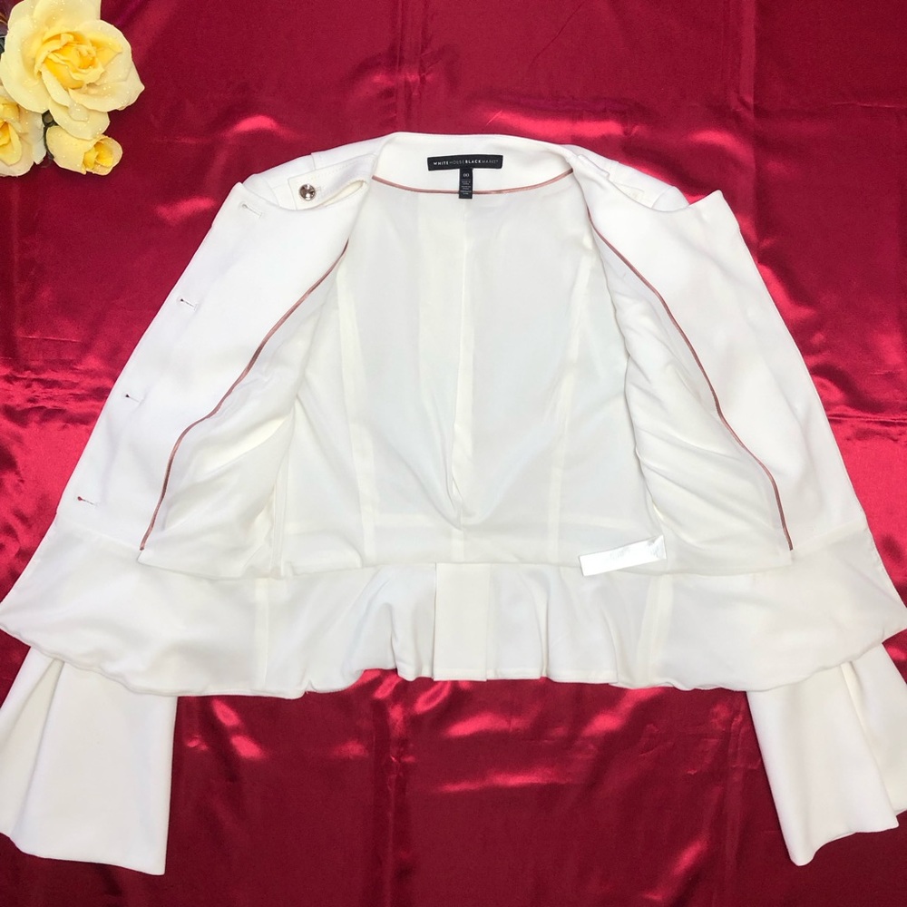White House Black Market (WHBM) Peplum Bell Sleeve Jacket - Picture 5 of 5